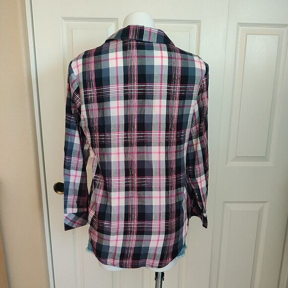 Victoria's Secret plaid long sleeve pajama top sz S - Picture 5 of 11